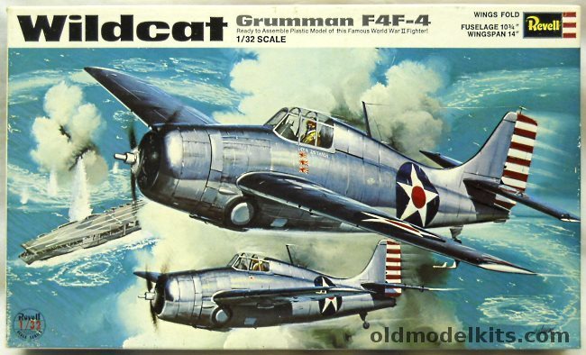 Revell 1/32 Grumman F4F-4 Wildcat Japan Issue - (F4F4), H299-500 plastic model kit